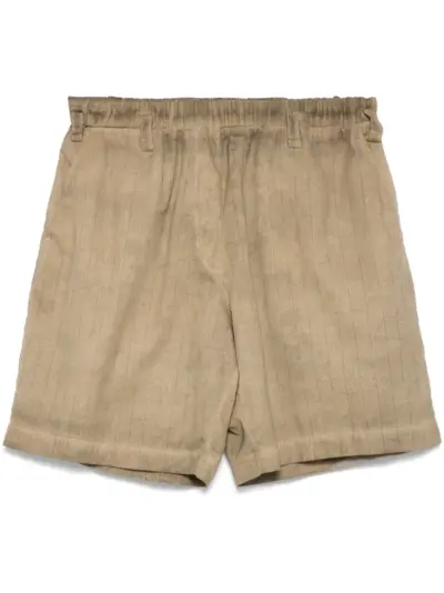 Masnada striped shorts - Neutrals