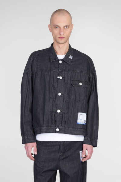 Mihara Yasuhiro Denim Jackets In Black Cotton