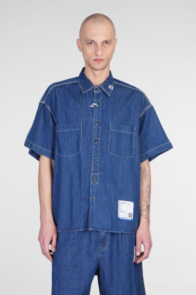 Mihara Yasuhiro Shirt In Blue Cotton