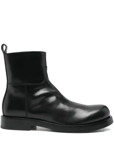 Officine Creative zip-detail leather boots - Black