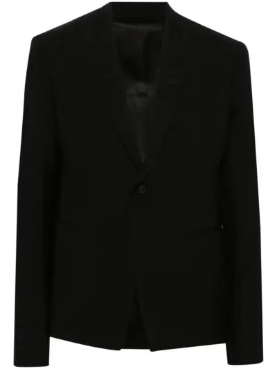 Rick Owens 73Cms Soft blazer - Black