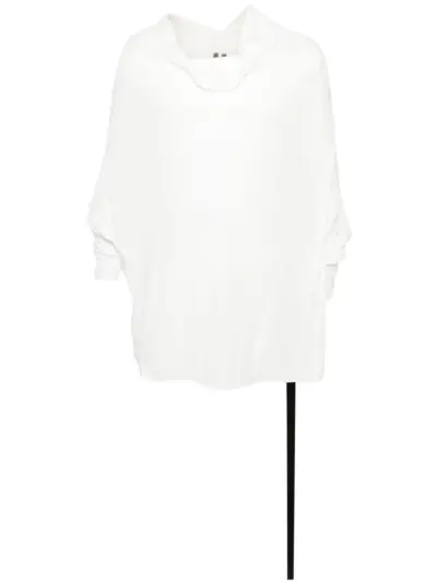 Rick Owens DRKSHDW Shroud long-sleeve vest - White