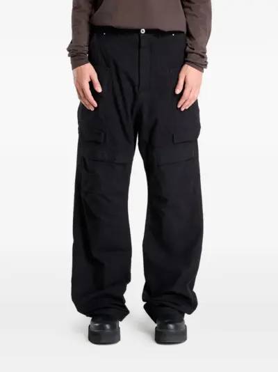 Rick Owens DRKSHDW cargo-pocket cotton trousers - Black