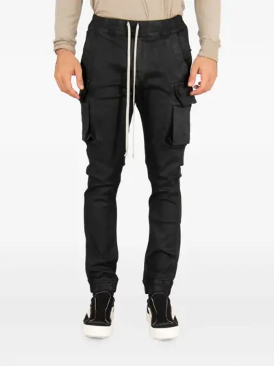 Rick Owens DRKSHDW drawstring-waist cargo pants - Black
