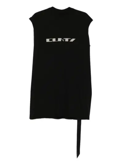 Rick Owens DRKSHDW graphic-print sleeveless T-shirt - Black