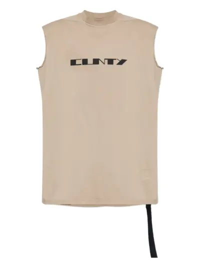Rick Owens DRKSHDW graphic-print sleeveless tank top - Neutrals