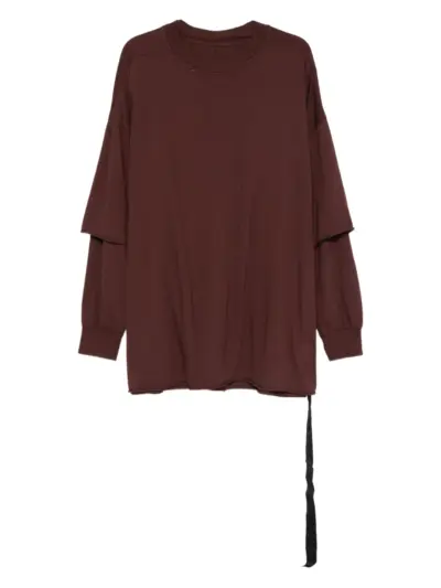 Rick Owens DRKSHDW layered long-sleeved T-shirt