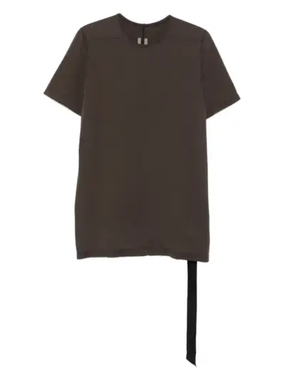 Rick Owens DRKSHDW short-sleeve trailing-detail T-shirt - Brown