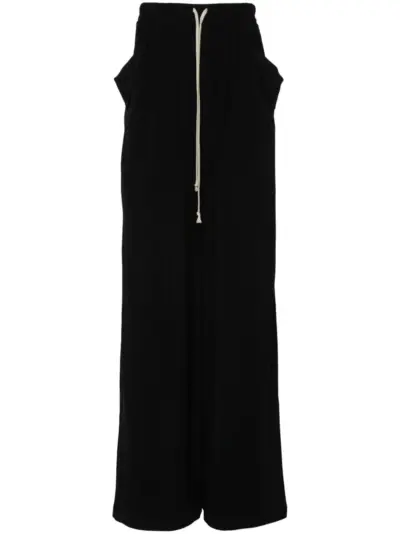 Rick Owens Lido crepe wide trousers - Black