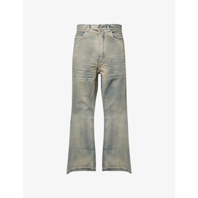Rick Owens Mens Rick Owens Drkshdw Bolan Flared-Cut Denim Jeans