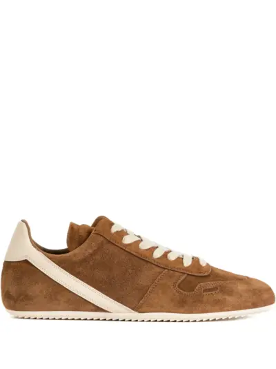 Rick Owens Minimal suede sneakers - Brown