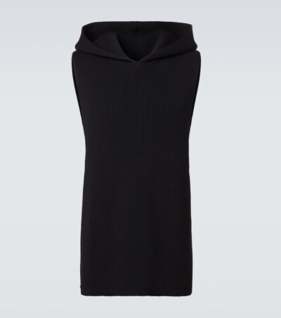 Rick Owens Ribbed-knit virgin wool sweater vest