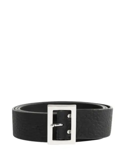 Rick Owens Stooges buckle leather belt - Black