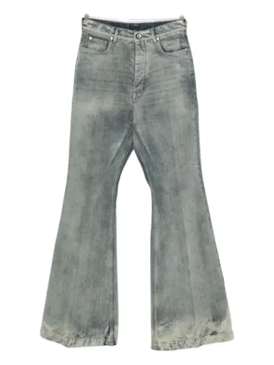 Rick Owens cotton flared jeans - Grey