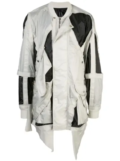 Rick Owens cut-out detail jacket - Grey