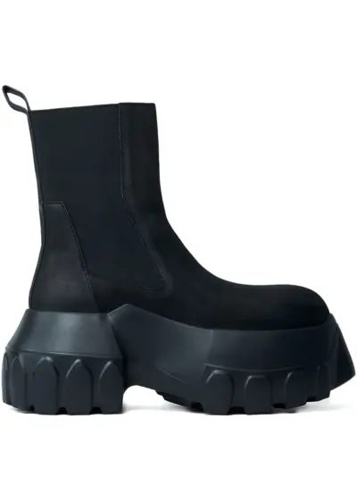 Rick Owens elasticated-panelled boots - Black