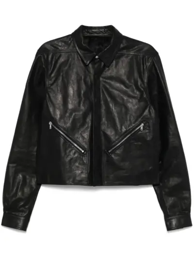 Rick Owens leather jacket - Black