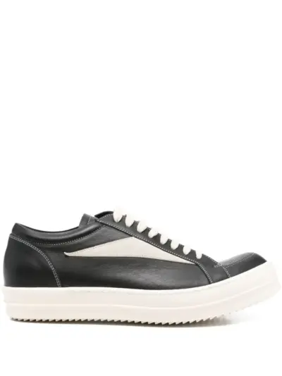 Rick Owens leather sneakers - Black