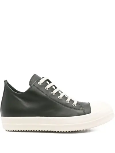 Rick Owens leather sneakers - Green