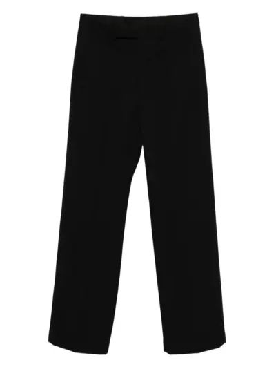 Rick Owens pressed-crease trousers - Black