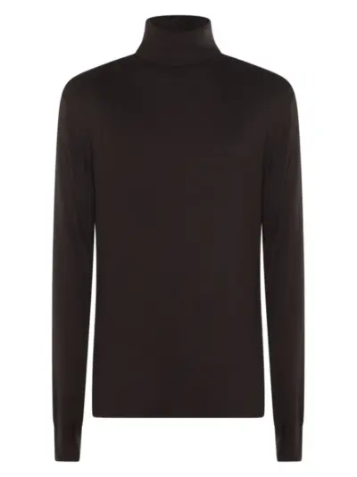 Thom Krom high-neck sweater - Brown