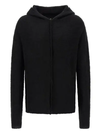 Thom Krom hooded cuffed-sleeve hoodie - Black