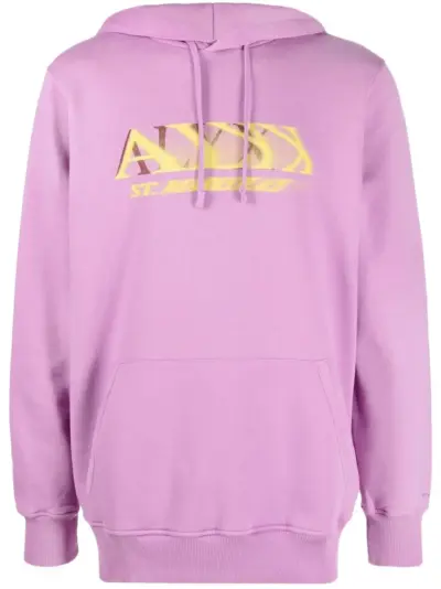 1017 ALYX 9SM logo-print drawstring hoodie - Pink