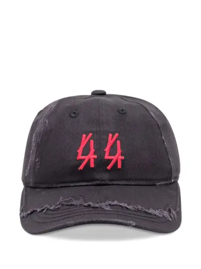 44 LABEL GROUP logo-embroidered cap - Black