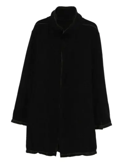 69 BY ISAAC SELLAM high-neck zip-front coat - Black