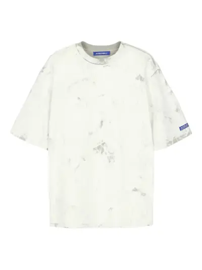 A-COLD-WALL* marble-effect cotton T-shirt - White