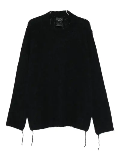 Andrea Ya'aqov knitted crewneck sweater - Black