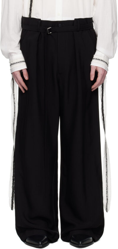 Ann Demeulemeester Black Finn High-Comfort Trousers
