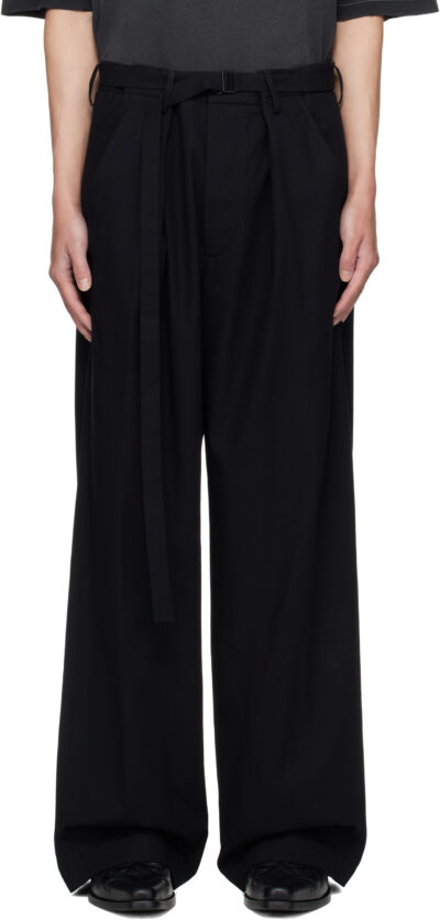 Ann Demeulemeester Black Norulf Workwear Trousers