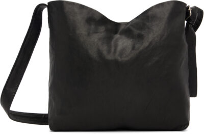 Ann Demeulemeester Black Runa Medium Soft Shoulder Bag