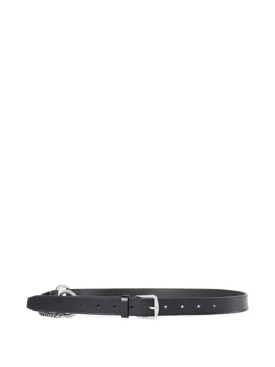 Ann Demeulemeester Dine leather belt - Black