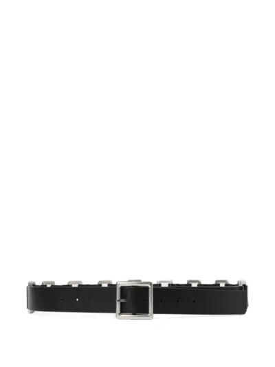 Ann Demeulemeester Imir buckle-embellished leather belt - Black
