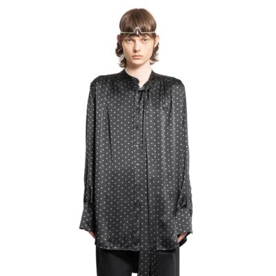 Ann Demeulemeester Solan Lavallière Neck-Tie Shirt