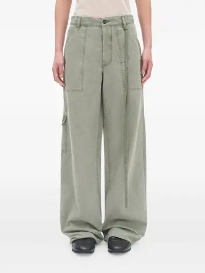 Ann Demeulemeester cargo cotton trousers - Green