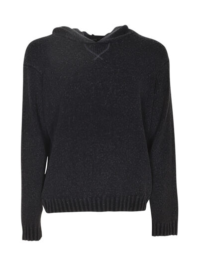 Avant Toi Hooded Knitted Sweater