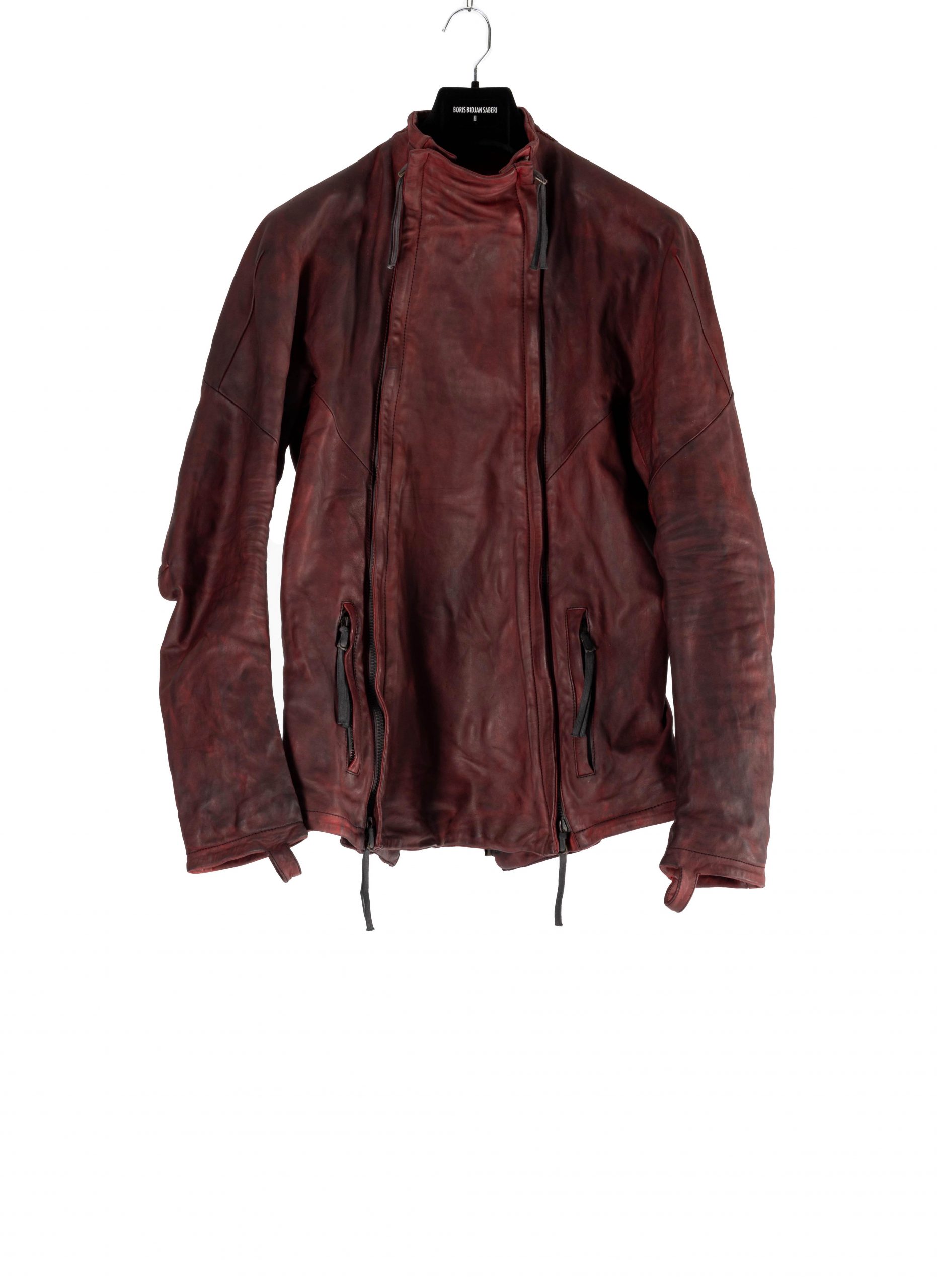 BORIS BIDJAN SABERI J4, exclusively dried blood red, horse leather