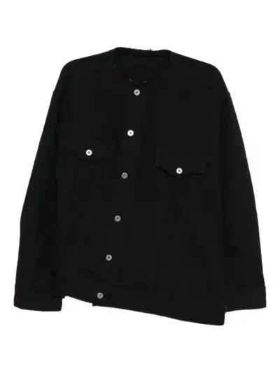 Black Comme Des Garçons crew-neck jacket