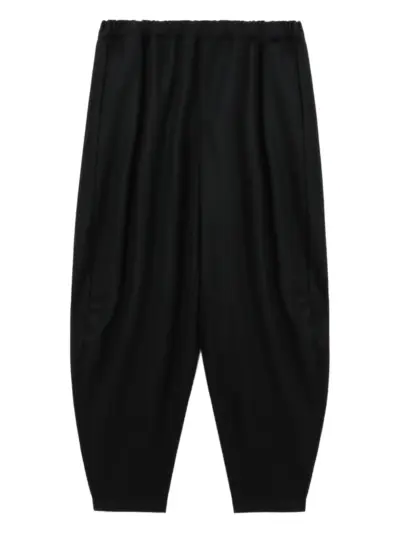 Black Comme Des Garçons elastic-waist trousers
