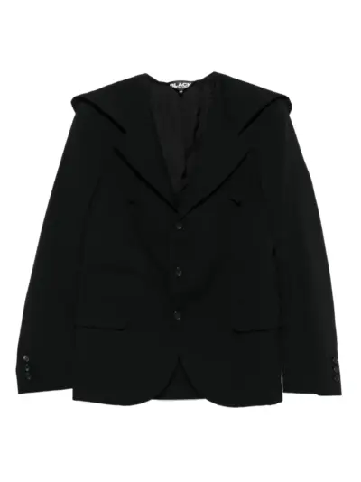 Black Comme Des Garçons hooded jacket