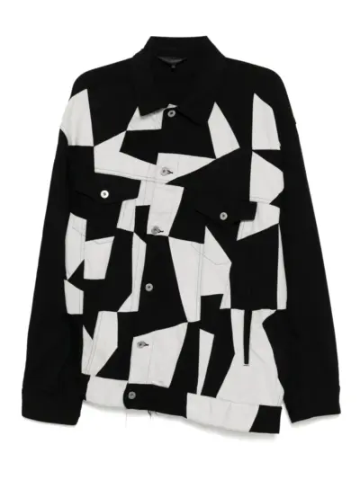 Black Comme Des Garçons patchwork jacket