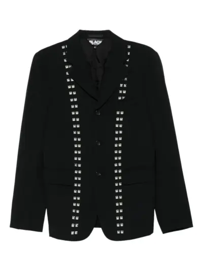 Black Comme Des Garçons studded single-breasted jacket