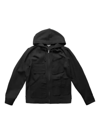 Comme Des Garçons Comme Des Garçons zip-up hooded jacket - Black