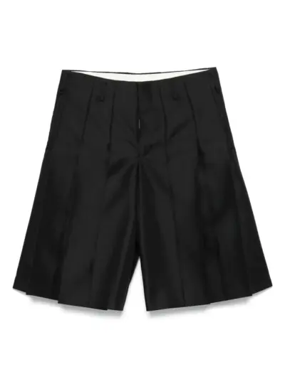 Comme des Garçons Homme Plus pleated shorts - Black