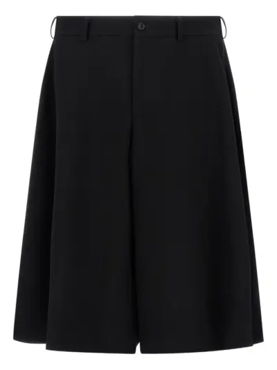 Comme des Garçons Homme Plus pleated wide-leg shorts - Black
