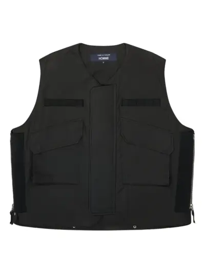 Comme des Garçons Homme flap-pocket gilet - Black