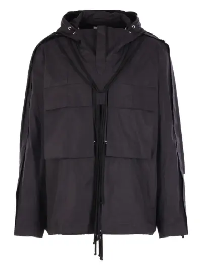 Craig Green high-collar hooded jacket - Black